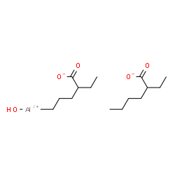 ChemSpider 2D Image | Hydroxyaluminum(2+) bis(2-ethylhexanoate) | C16H31AlO5