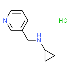 ChemSpider 2D Image | N-(3-Pyridinylmethyl)cyclopropanamine hydrochloride | C9H13ClN2