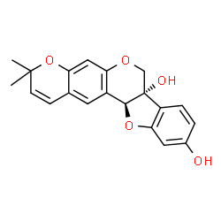ChemSpider 2D Image | glyceollin II | C20H18O5