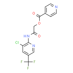 ChemSpider 2D Image | 2-{[3-Chloro-5-(trifluoromethyl)-2-pyridinyl]amino}-2-oxoethyl isonicotinate | C14H9ClF3N3O3