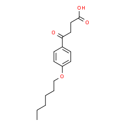 ChemSpider 2D Image | 4-[4-(Hexyloxy)phenyl]-4-oxobutanoic acid | C16H22O4