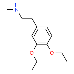 ChemSpider 2D Image | 2-(3,4-Diethoxyphenyl)-N-methylethanamine | C13H21NO2