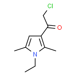 ChemSpider 2D Image | 2-chloro-1-(1-ethyl-2,5-dimethylpyrrol-3-yl)ethanone | C10H14ClNO