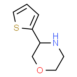 ChemSpider 2D Image | 3-(2-Thienyl)morpholine | C8H11NOS
