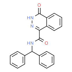 ChemSpider 2D Image | N-(Diphenylmethyl)-4-oxo-3,4-dihydro-1-phthalazinecarboxamide | C22H17N3O2