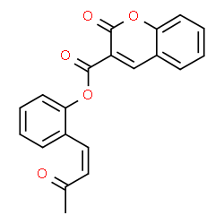 ChemSpider 2D Image | 2-[(1Z)-3-Oxo-1-buten-1-yl]phenyl 2-oxo-2H-chromene-3-carboxylate | C20H14O5