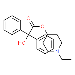 ChemSpider 2D Image | N-ethyl-4-piperidyl benzilate | C21H25NO3