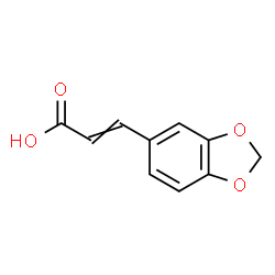 ChemSpider 2D Image | 3-(1,3-Benzodioxol-5-yl)acrylic acid | C10H8O4