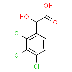 ChemSpider 2D Image | Hydroxy(2,3,4-trichlorophenyl)acetic acid | C8H5Cl3O3