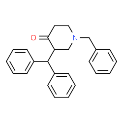ChemSpider 2D Image | 1-Benzyl-3-(diphenylmethyl)-4-piperidinone | C25H25NO