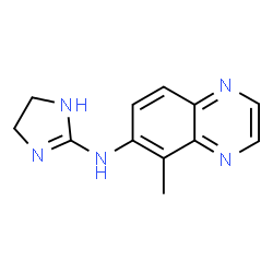 ChemSpider 2D Image | N-(4,5-Dihydro-1H-imidazol-2-yl)-5-methyl-6-quinoxalinamine | C12H13N5