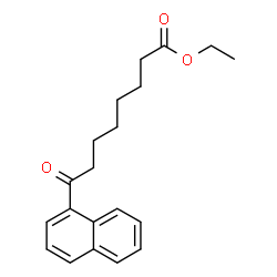 ChemSpider 2D Image | Ethyl 8-(1-naphthyl)-8-oxooctanoate | C20H24O3