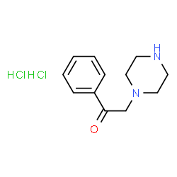 ChemSpider 2D Image | 1-Phenyl-2-(1-piperazinyl)ethanone dihydrochloride | C12H18Cl2N2O