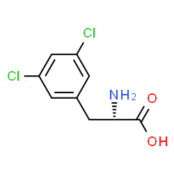 ChemSpider 2D Image | 3,5-Dichlorophenylalanine | C9H9Cl2NO2