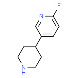 ChemSpider 2D Image | 2-Fluoro-5-(4-piperidinyl)pyridine | C10H13FN2