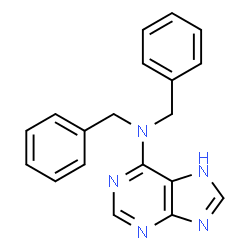 ChemSpider 2D Image | N,N-Dibenzyl-7H-purin-6-amine | C19H17N5
