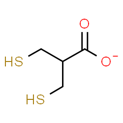 ChemSpider 2D Image | 3-Mercapto-2-mercaptomethylpropanoate | C4H7O2S2