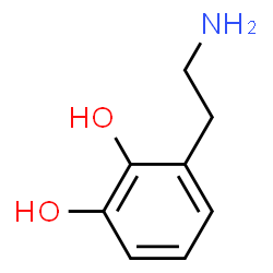 ChemSpider 2D Image | 3-(2-Aminoethyl)-1,2-benzenediol | C8H11NO2