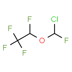 ChemSpider 2D Image | 2-[Chloro(fluoro)methoxy]-1,1,1,2-tetrafluoroethane | C3H2ClF5O