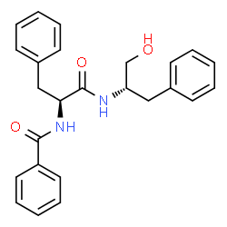ChemSpider 2D Image | Nalpha-Benzoyl-N-[(2S)-1-hydroxy-3-phenyl-2-propanyl]-L-phenylalaninamide | C25H26N2O3