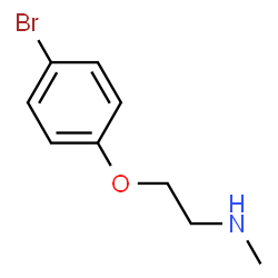 ChemSpider 2D Image | 2-(4-Bromophenoxy)-N-methylethanamine | C9H12BrNO