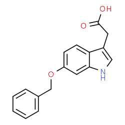 ChemSpider 2D Image | [6-(Benzyloxy)-1H-indol-3-yl]acetic acid | C17H15NO3