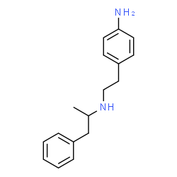 ChemSpider 2D Image | 4-{2-[(1-Phenyl-2-propanyl)amino]ethyl}aniline | C17H22N2