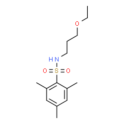 ChemSpider 2D Image | N-(3-Ethoxypropyl)-2,4,6-trimethylbenzenesulfonamide | C14H23NO3S