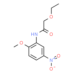 ChemSpider 2D Image | 2-Ethoxy-N-(2-methoxy-5-nitrophenyl)acetamide | C11H14N2O5