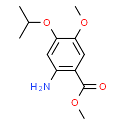 ChemSpider 2D Image | Methyl 2-amino-4-isopropoxy-5-methoxybenzoate | C12H17NO4