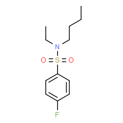 ChemSpider 2D Image | N-Butyl-N-ethyl-4-fluorobenzenesulfonamide | C12H18FNO2S