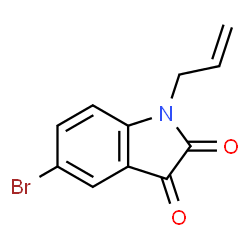 ChemSpider 2D Image | 1-Allyl-5-bromoindoline-2,3-dione | C11H8BrNO2