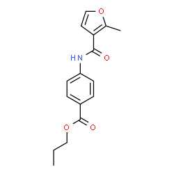 ChemSpider 2D Image | Propyl 4-[(2-methyl-3-furoyl)amino]benzoate | C16H17NO4
