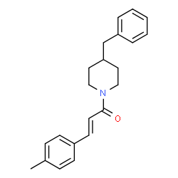 ChemSpider 2D Image | (2E)-1-(4-Benzyl-1-piperidinyl)-3-(4-methylphenyl)-2-propen-1-one | C22H25NO