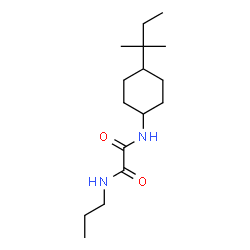 ChemSpider 2D Image | N-[4-(2-Methyl-2-butanyl)cyclohexyl]-N'-propylethanediamide | C16H30N2O2