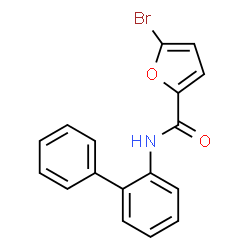 ChemSpider 2D Image | N-(2-Biphenylyl)-5-bromo-2-furamide | C17H12BrNO2