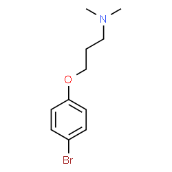 ChemSpider 2D Image | 3-(4-Bromophenoxy)-N,N-dimethyl-1-propanamine | C11H16BrNO