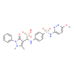ChemSpider 2D Image | sulfamazone | C23H24N6O7S2