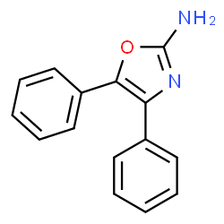 ChemSpider 2D Image | 4,5-Diphenyloxazol-2-amine | C15H12N2O