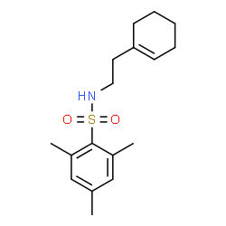 ChemSpider 2D Image | N-[2-(1-Cyclohexen-1-yl)ethyl]-2,4,6-trimethylbenzenesulfonamide | C17H25NO2S
