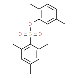 ChemSpider 2D Image | 2,5-Dimethylphenyl 2,4,6-trimethylbenzenesulfonate | C17H20O3S