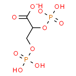 ChemSpider 2D Image | 2,3-Bis(phosphonooxy)propanoate | C3H7O10P2