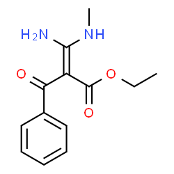 ChemSpider 2D Image | Ethyl (2Z)-3-amino-2-benzoyl-3-(methylamino)acrylate | C13H16N2O3