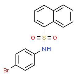 ChemSpider 2D Image | N-(4-Bromophenyl)-1-naphthalenesulfonamide | C16H12BrNO2S