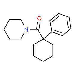 ChemSpider 2D Image | (1-Phenylcyclohexyl)-1-piperidinylmethanone | C18H25NO