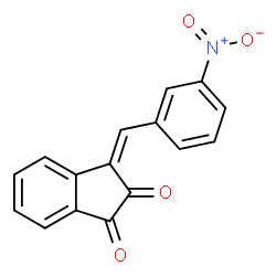 ChemSpider 2D Image | (3Z)-3-(3-Nitrobenzylidene)-1H-indene-1,2(3H)-dione | C16H9NO4
