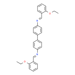 ChemSpider 2D Image | N,N'-Bis[(E)-(2-ethoxyphenyl)methylene]biphenyl-4,4'-diamine | C30H28N2O2