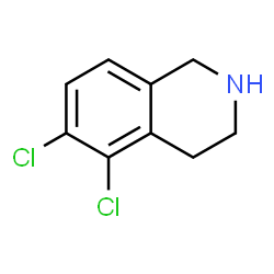 ChemSpider 2D Image | 5,6-Dichloro-1,2,3,4-tetrahydroisoquinoline | C9H9Cl2N