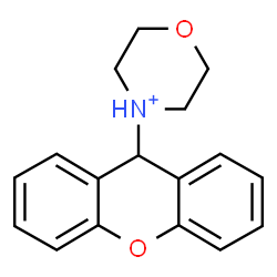 ChemSpider 2D Image | 4-(9H-Xanthen-9-yl)morpholin-4-ium | C17H18NO2