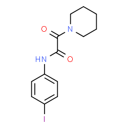 ChemSpider 2D Image | N-(4-Iodophenyl)-2-oxo-2-(1-piperidinyl)acetamide | C13H15IN2O2